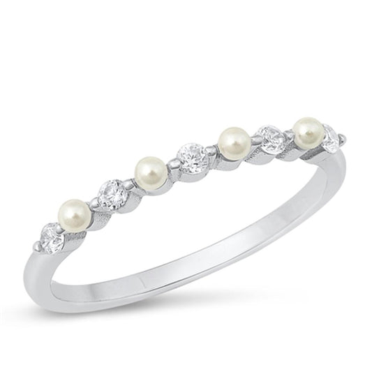 Sterling Silver Freshwater Pearl Ring