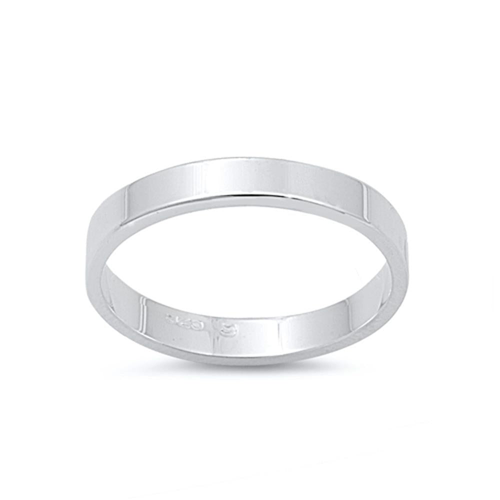 Sterling Silver Men's Wedding Ring 3mm Sizes 3-12