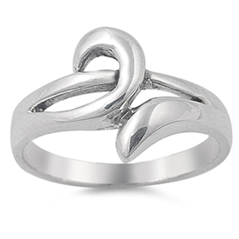 Criss Cross Wave Knot Chic Boho Ring New .925 Sterling Silver Band Sizes 5-10