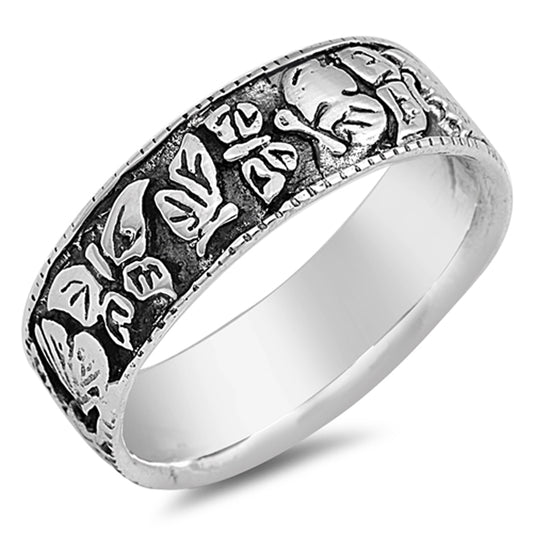 Oxidized Butterfly Wholesale Fashion Ring .925 Sterling Silver Band Sizes 6-10