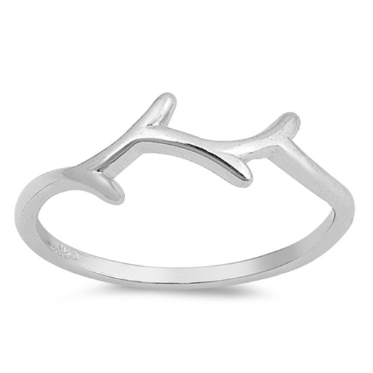 High Polish Tree Branch Wholesale Ring New .925 Sterling Silver Band Sizes 3-12