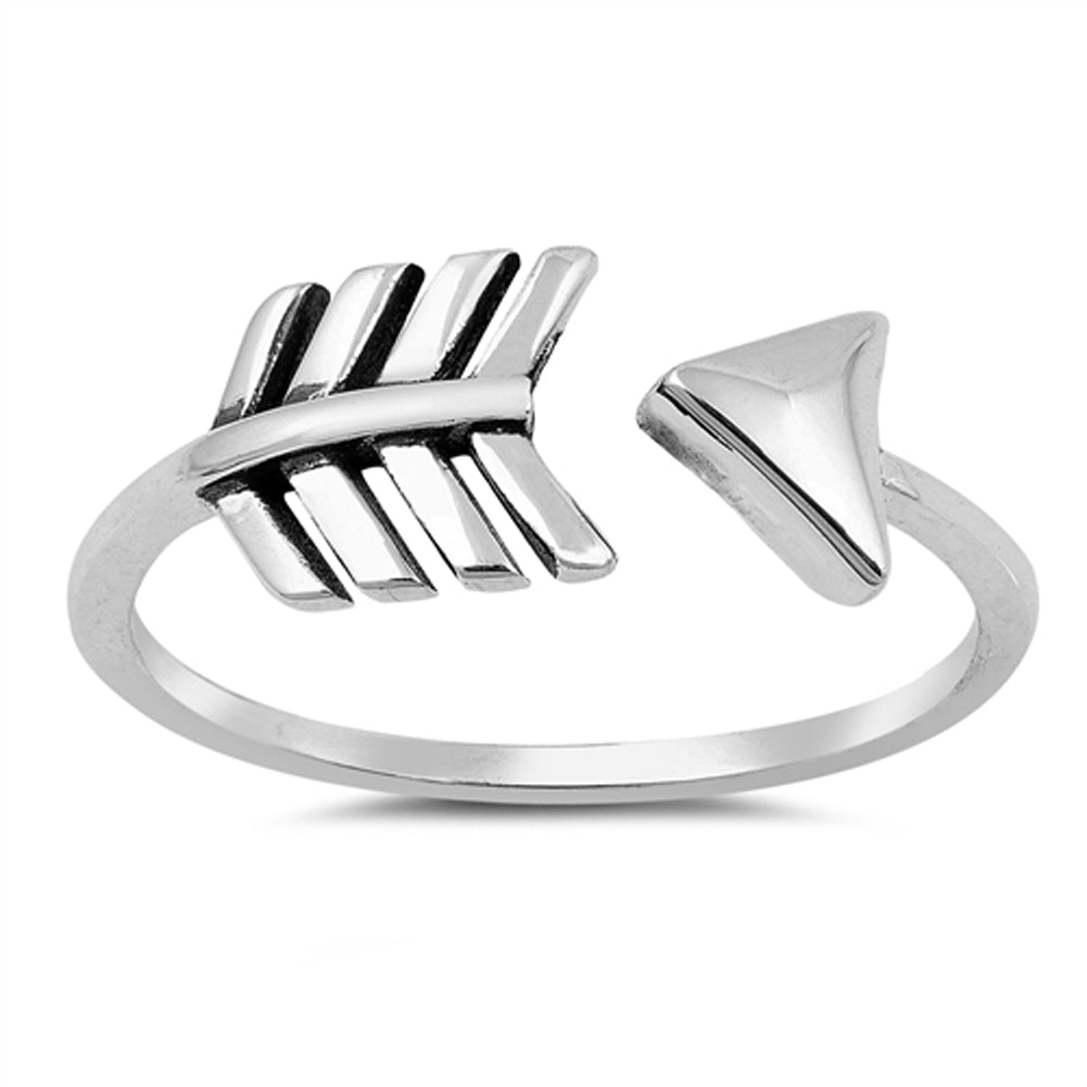 Open Arrow Cupid Love Cute Promise Ring New .925 Sterling Silver Band Sizes 3-12