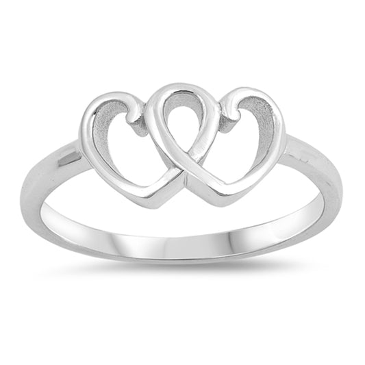 Infinity Love Heart Promise Purity Ring New .925 Sterling Silver Band Sizes 3-10