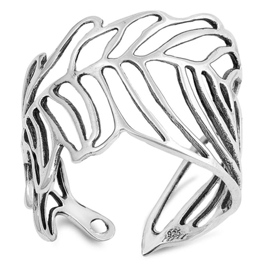 Sterling Silver Leaf Ring