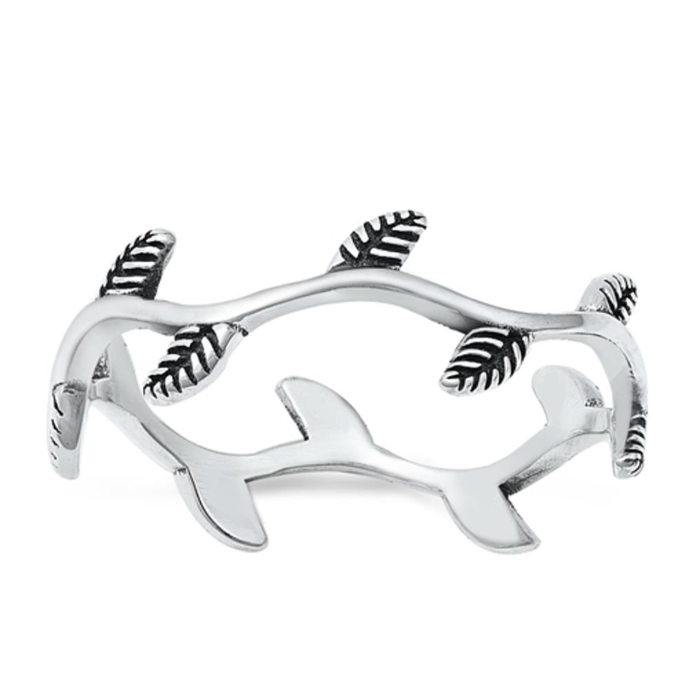 Olive Branch Peace Leaves Wholesale Ring .925 Sterling Silver Band Sizes 4-10