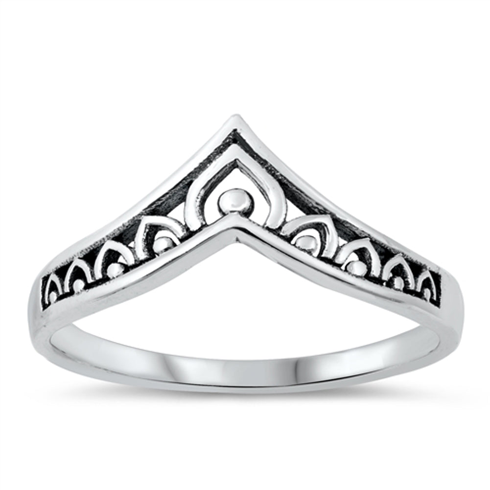 Sterling Silver Chevron Ring