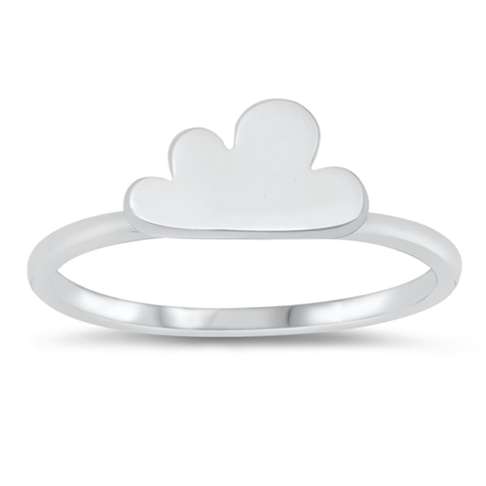 Cumulus Puffy Cloud Ring Sky New .925 Sterling Silver Nature Band Sizes 4-10