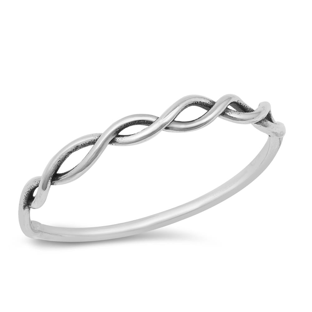 Spiral Weave Knot Rope Twist Ring New .925 Sterling Silver Band Sizes 3-10