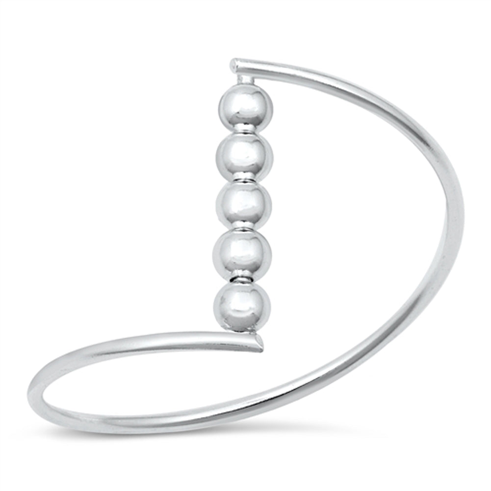 Modern Stacked Bubble Ring New .925 Sterling Silver Band Sizes 3-10