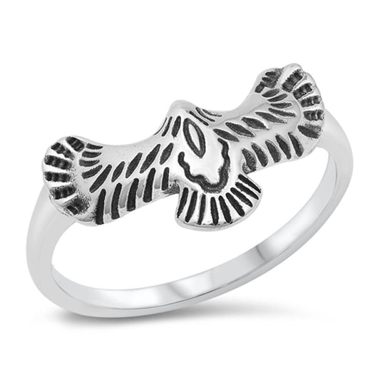 Eagle Wing Bird Animal Ring New .925 Sterling Silver Band Sizes 4-10