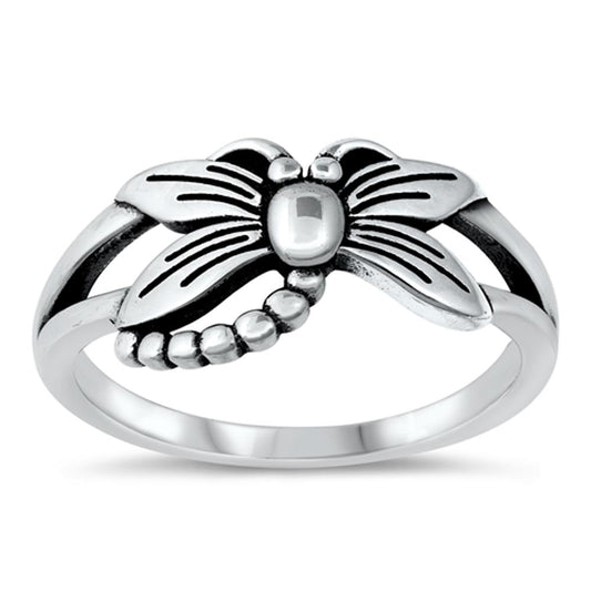 Cute Dragonfly Bug Ring New .925 Sterling Silver Band Sizes 4-10