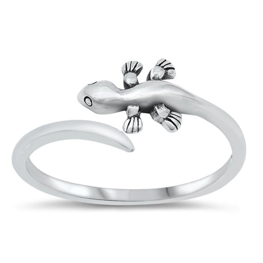 Lizard Tail Spoon Ring High Polished New .925 Sterling Silver Band Sizes 3-10