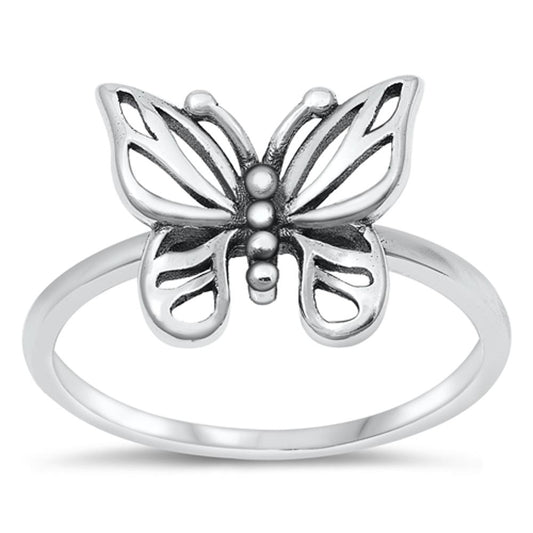 Monarch Butterfly Love Beautiful Ring New .925 Sterling Silver Band Sizes 4-10