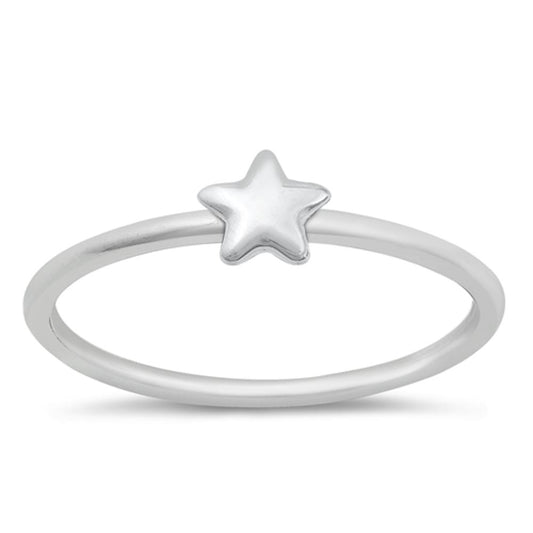 Simple Star Divine Guidance Cute Ring New .925 Sterling Silver Band Sizes 4-10