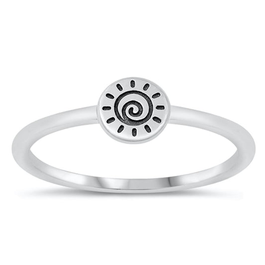 Sterling Silver Sun Ring