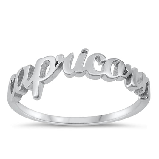 Sterling Silver Capricorn Zodiac Ring