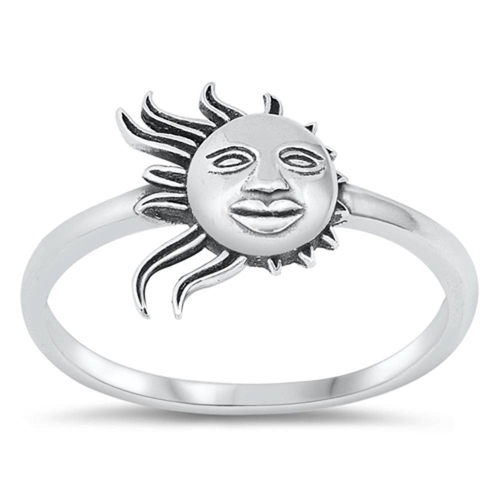 Sterling Silver Sun Ring