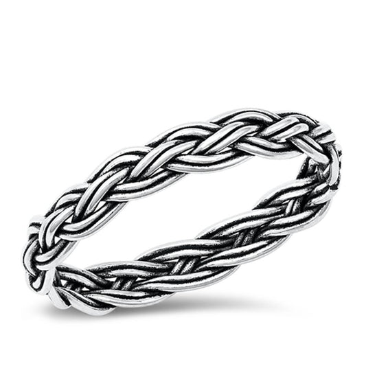 Sterling Silver Braided Band