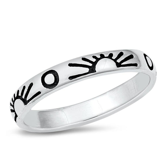 Sterling Silver Sun Ring