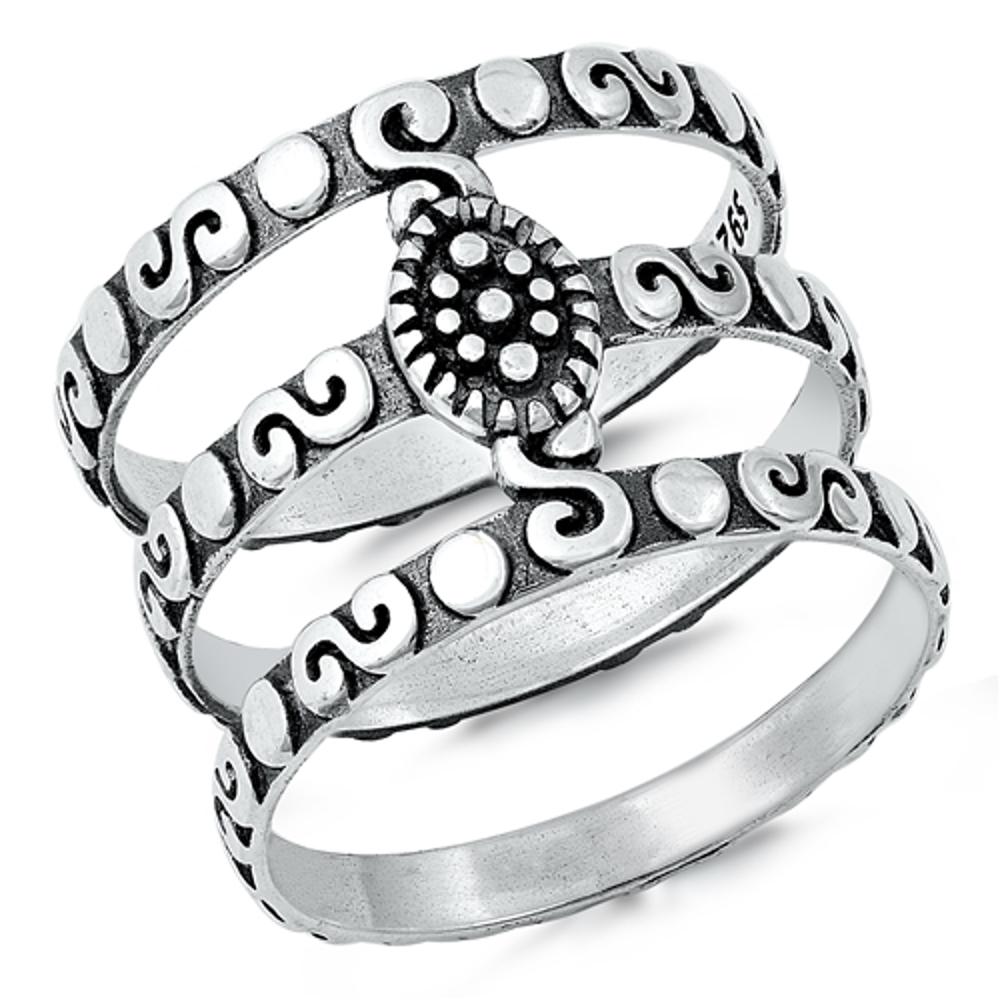 Sterling Silver Bali Ring