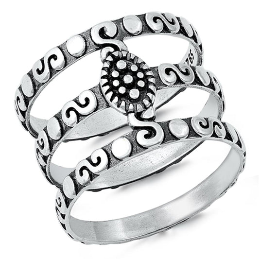 Sterling Silver Bali Ring