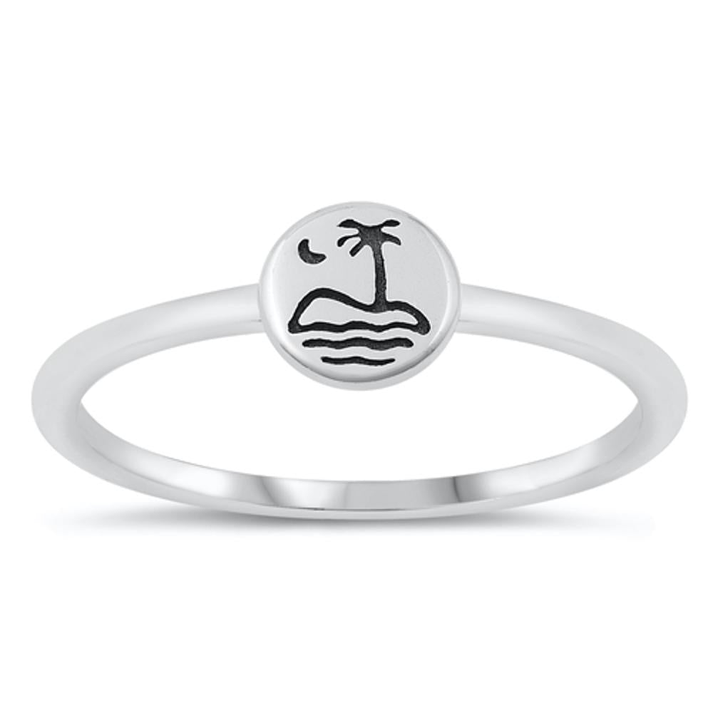 Sterling Silver Deserted Island Ring