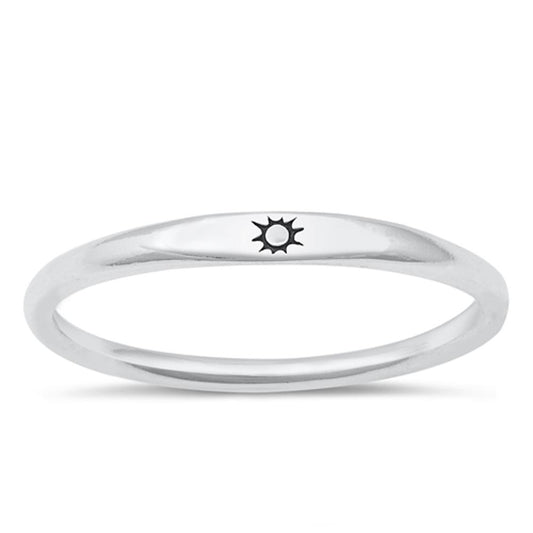 Sterling Silver Sun Ring