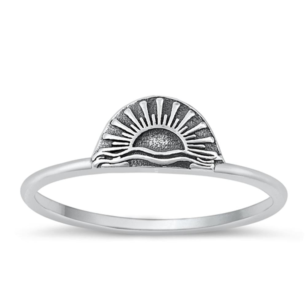 Sterling Silver Sun Ring