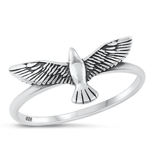 Sterling Silver Falcon Ring