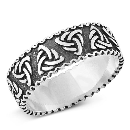 Sterling Silver Celtic Knot Band