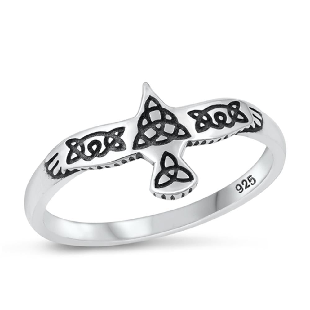 Sterling Silver Celtic Bird Ring