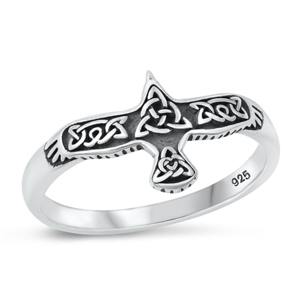 Sterling Silver Celtic Bird Ring