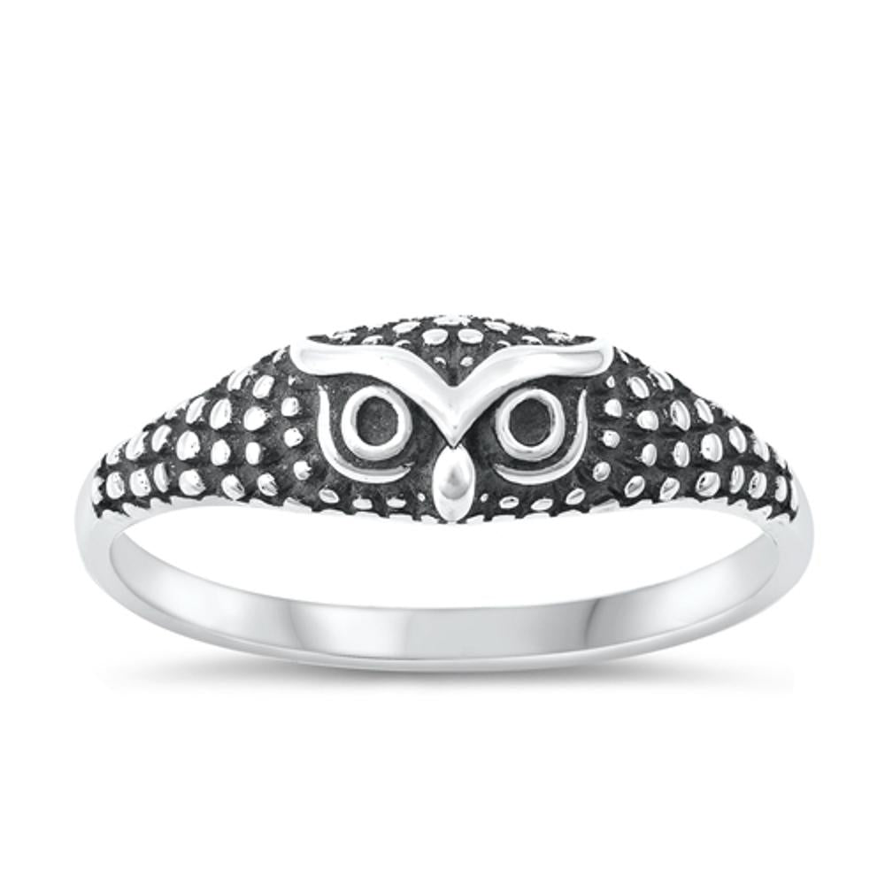 Sterling Silver Owl Ring