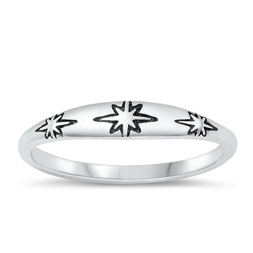 Sterling Silver Northern Star Ring