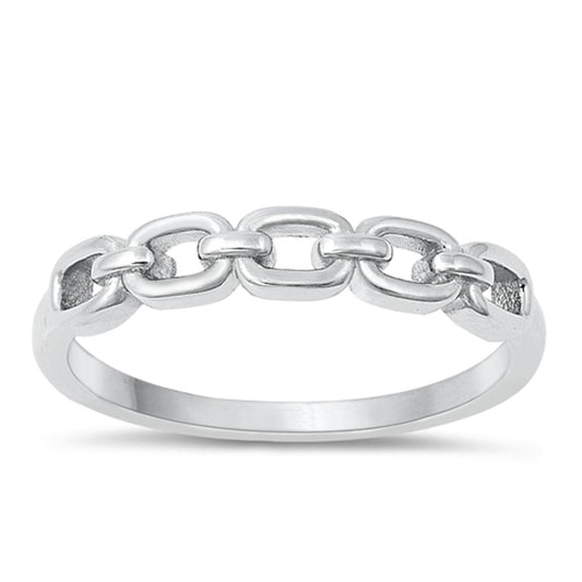 Sterling Silver Chain Link Ring