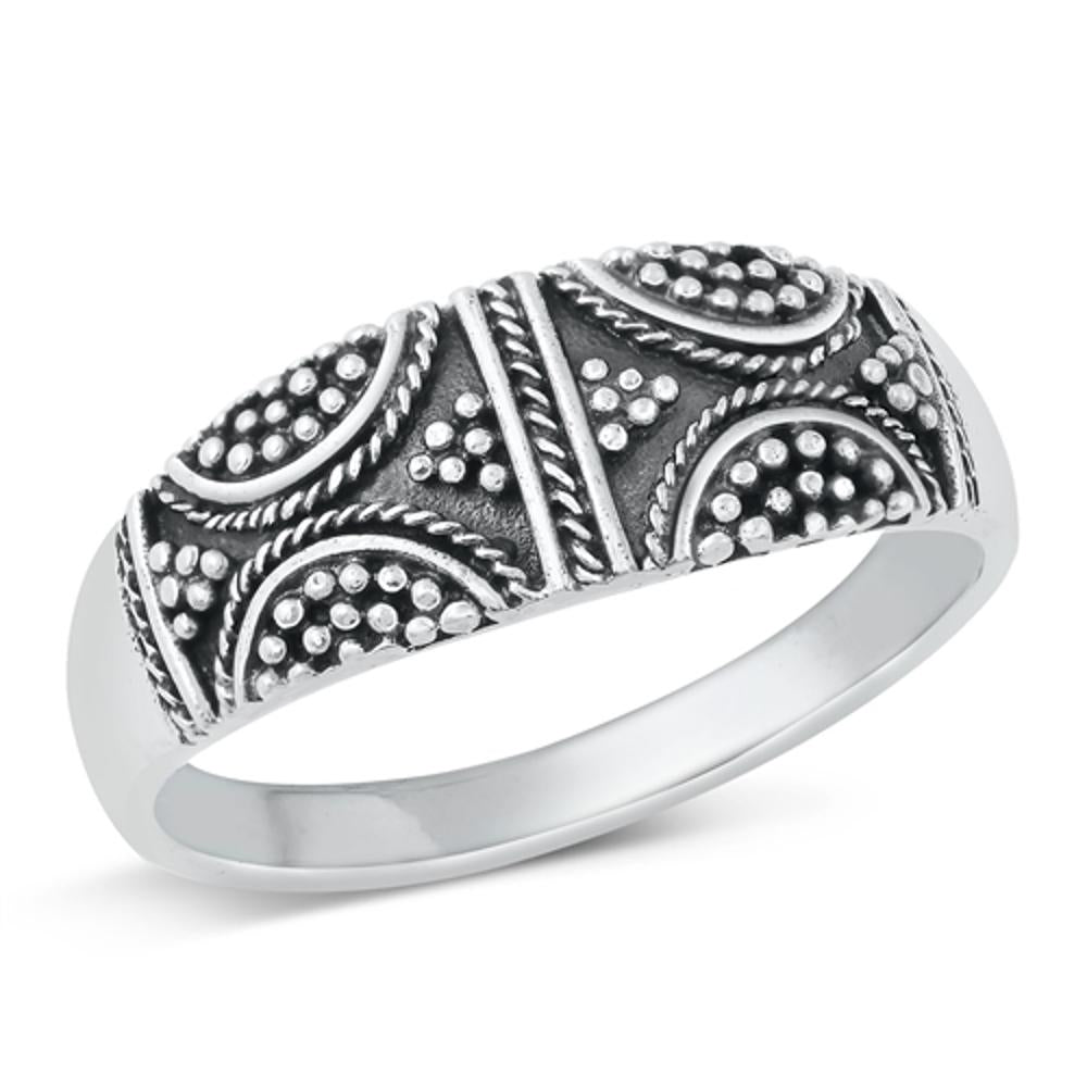 Sterling Silver Bali Band Ring