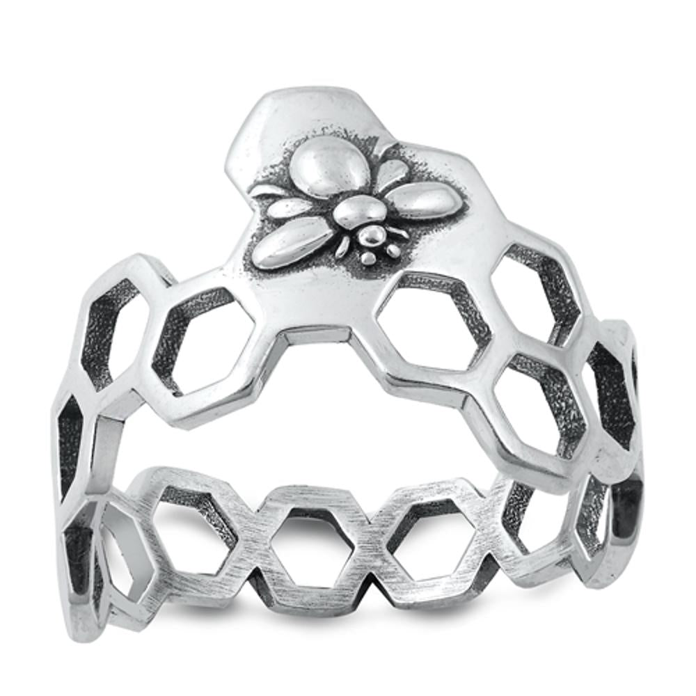 Sterling Silver Honey Bee Ring