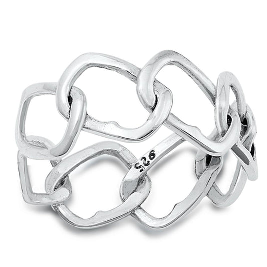 Sterling Silver Chain Link Ring