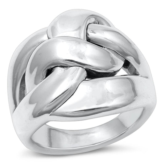 Sterling Silver Electroform Knot Ring