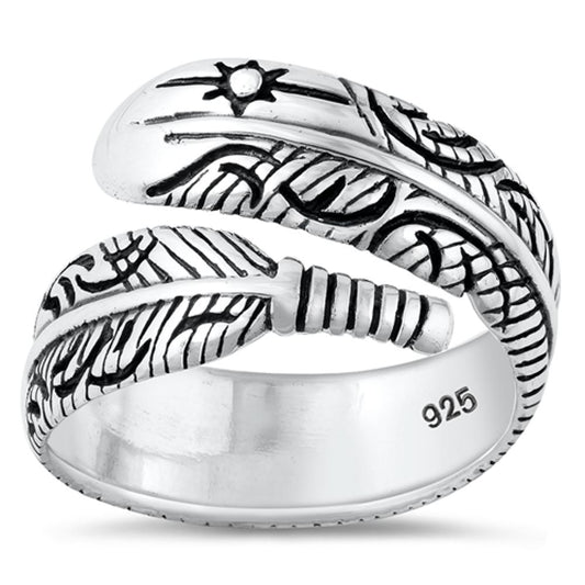 Sterling Silver Feather Ring