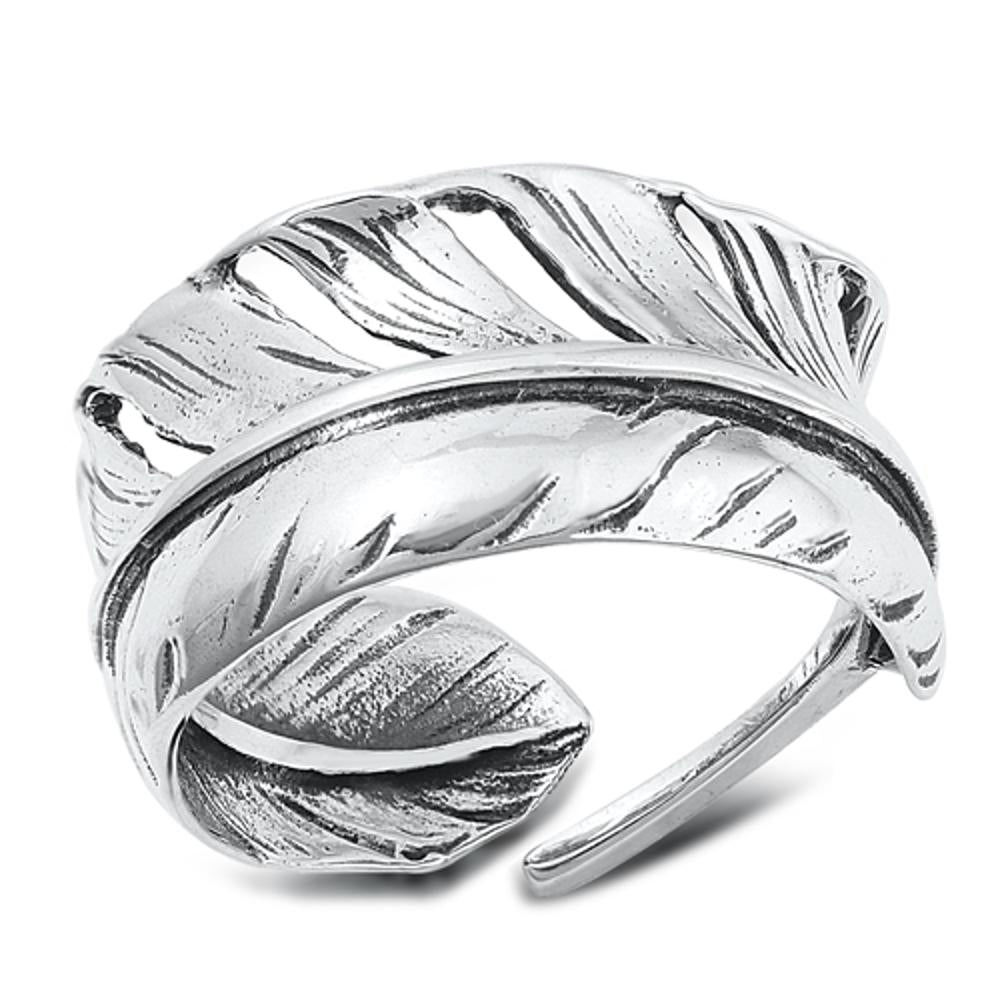 Sterling Silver Feather Ring