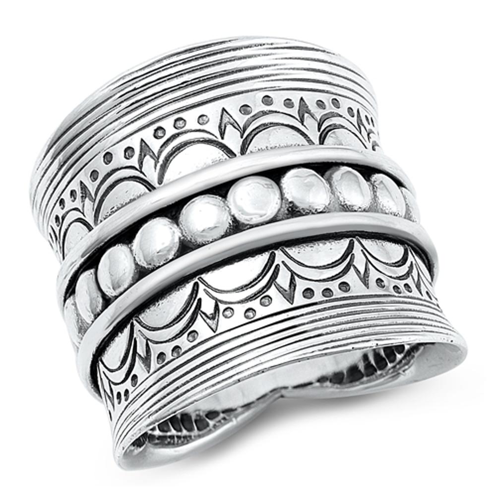 Sterling Silver Bali Ring