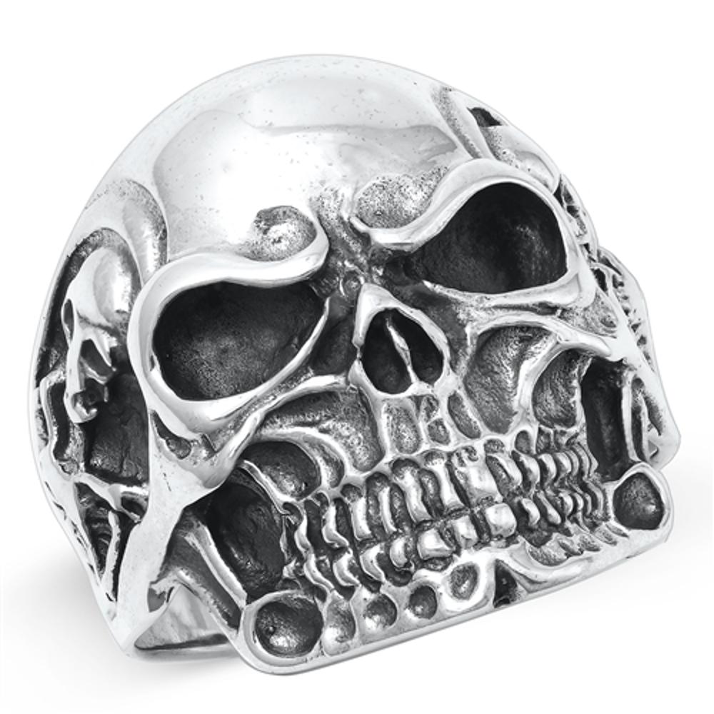 Sterling Silver Large Skull Ring