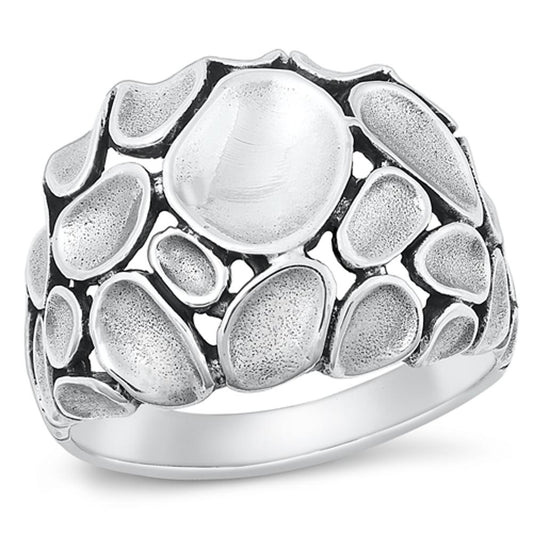 Sterling Silver Abstract Ring