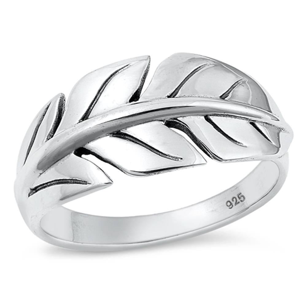 Sterling Silver Feather Ring