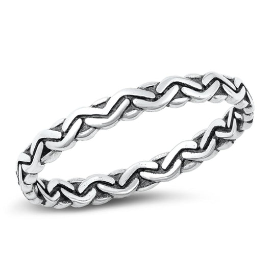 Sterling Silver Bali Band Ring