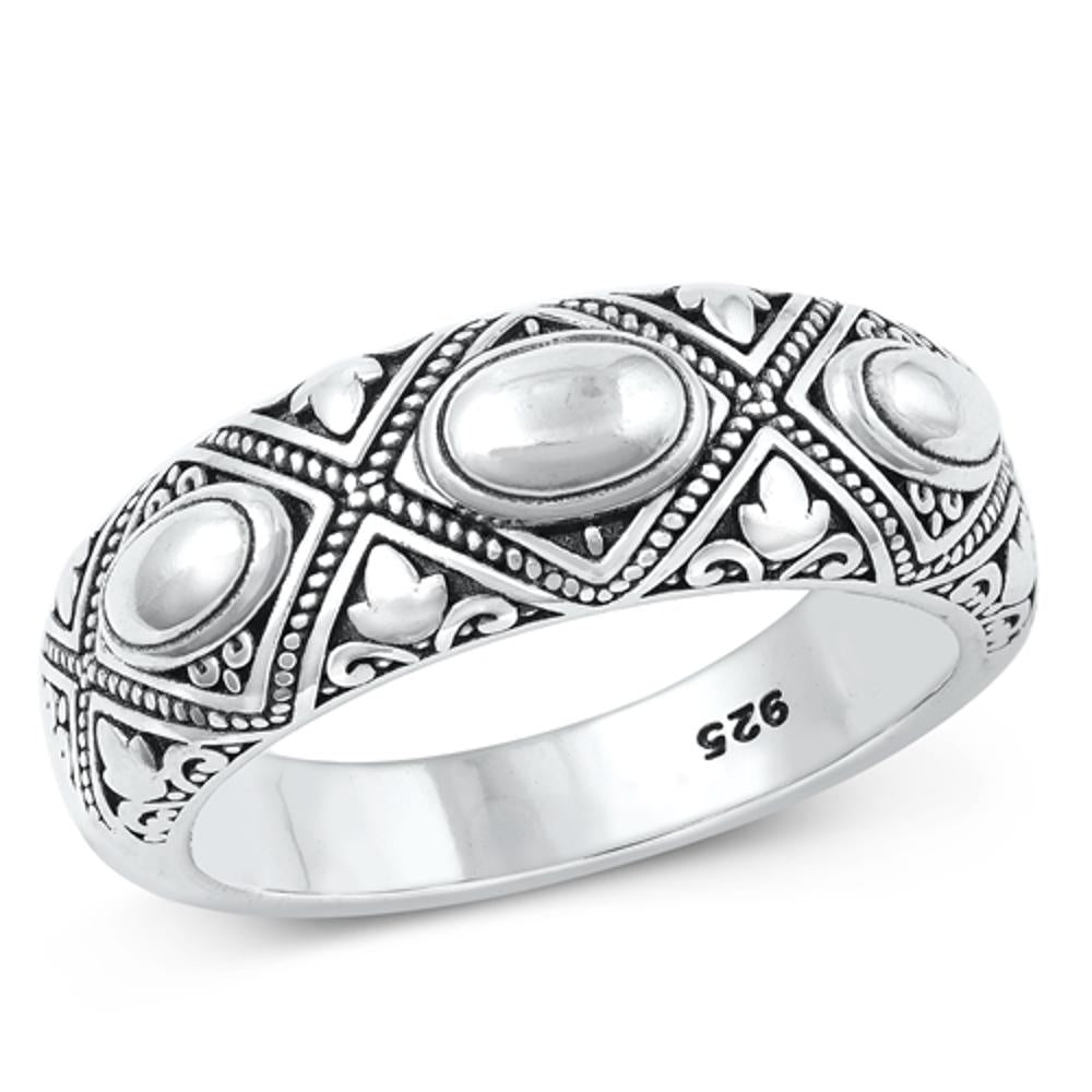 Sterling Silver Bali Ring