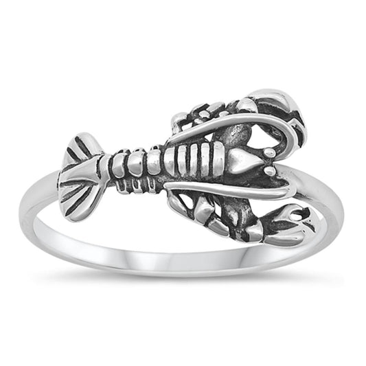 Sterling Silver Lobster Ring