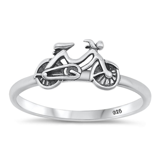 Sterling Silver Bicycle Ring