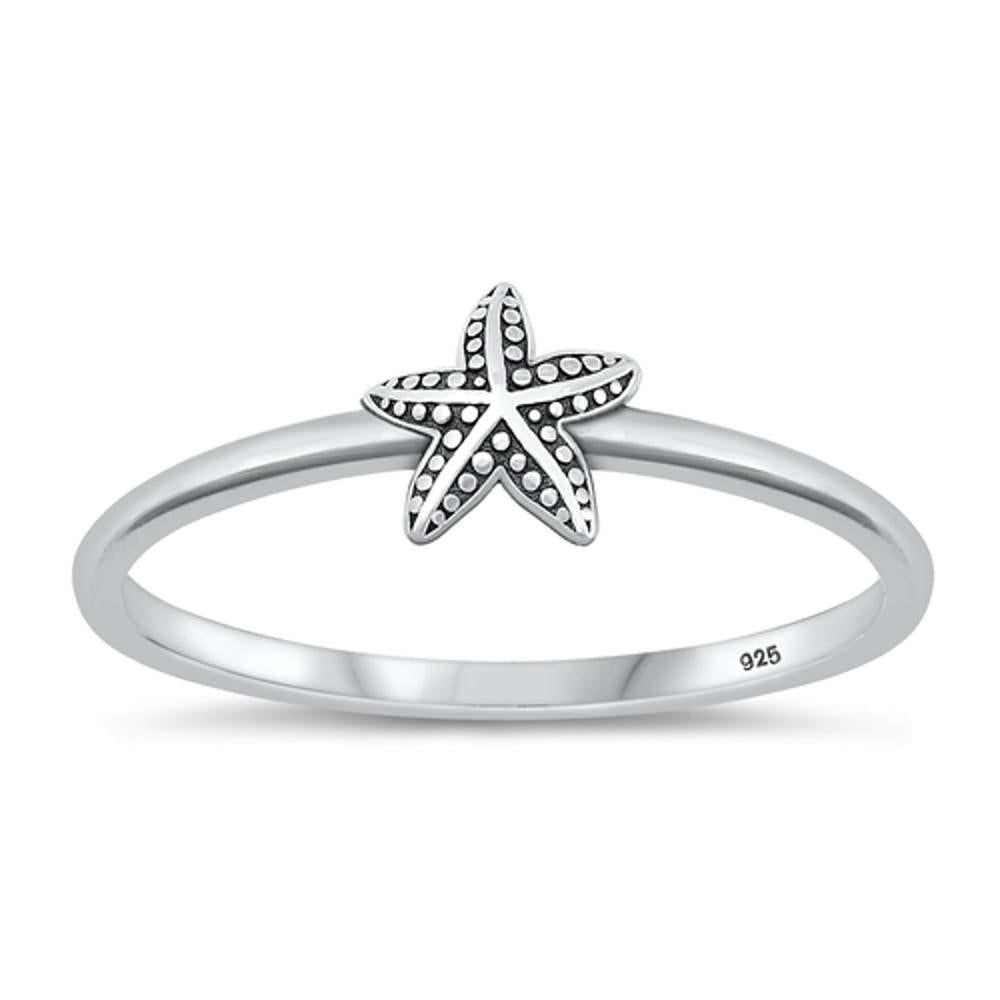 Sterling Silver Starfish Ring